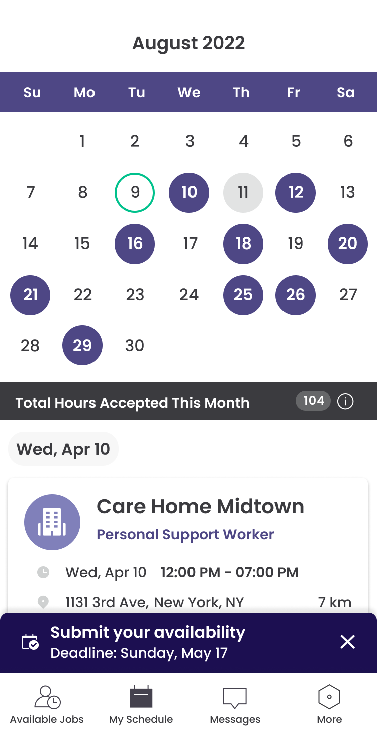 How do I submit my availability? BookJane